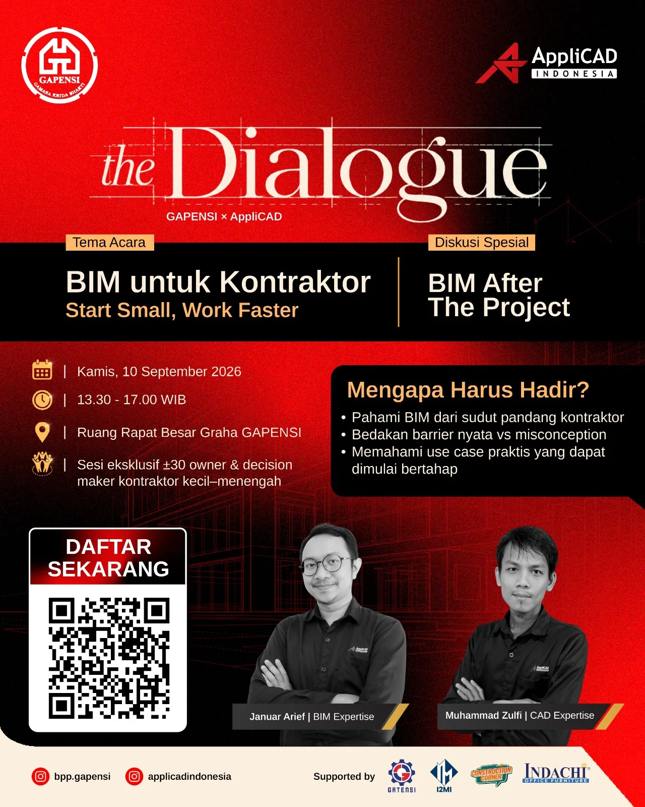 Poster The Dialogue: BIM untuk Kontraktor